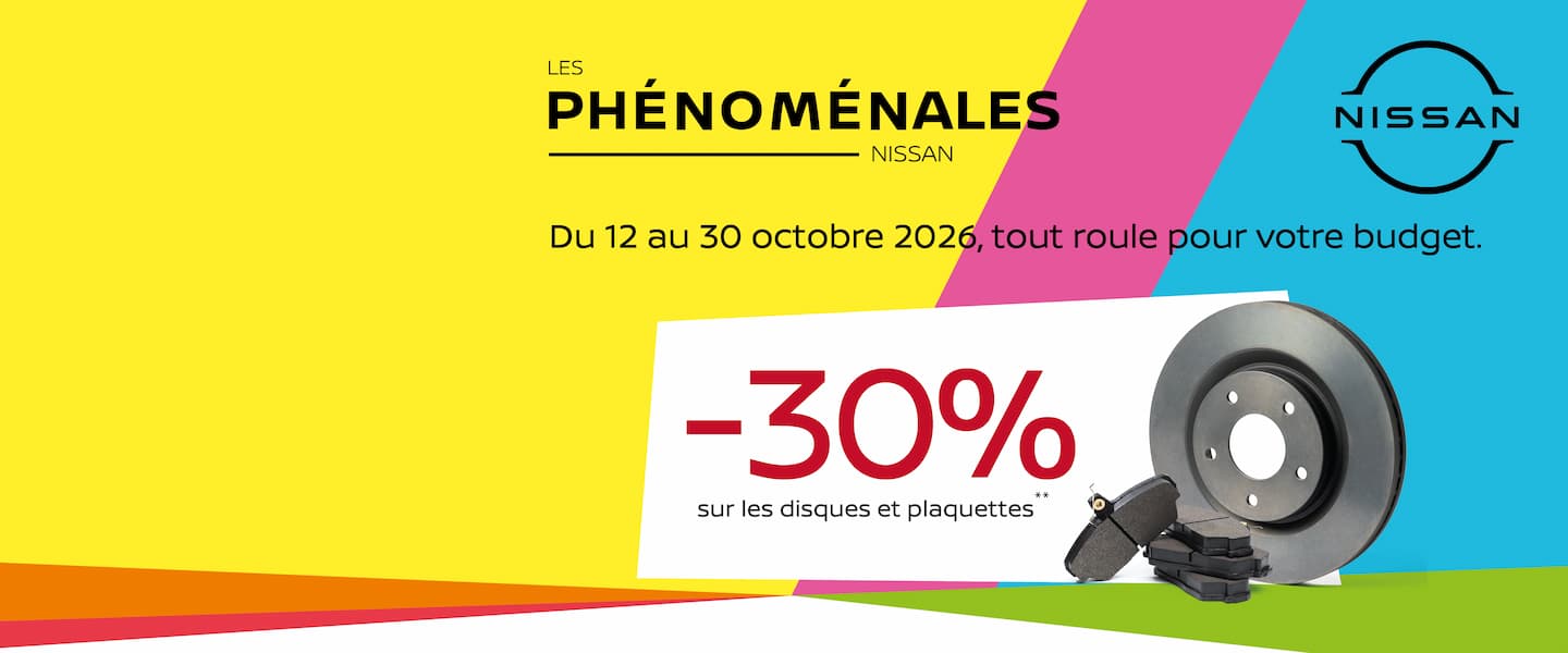 Profitez de 30% de remise sur vos disques et plaquettes